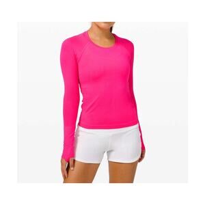 Lululemon Swiftly Tech 2.0 Race Shirt Women's 10 Berry Rumble Crew Long-Sleeve